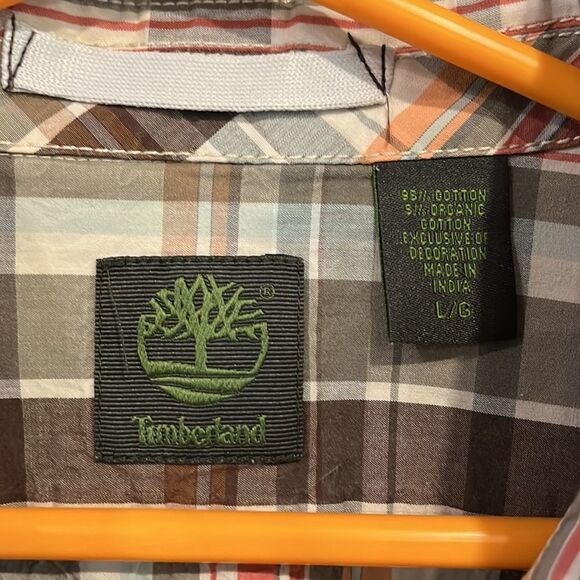 Timberland Plaid Button Front Shirt - Picture 4 of 5